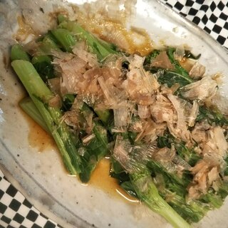 めんつゆの菜花のお手軽お浸し